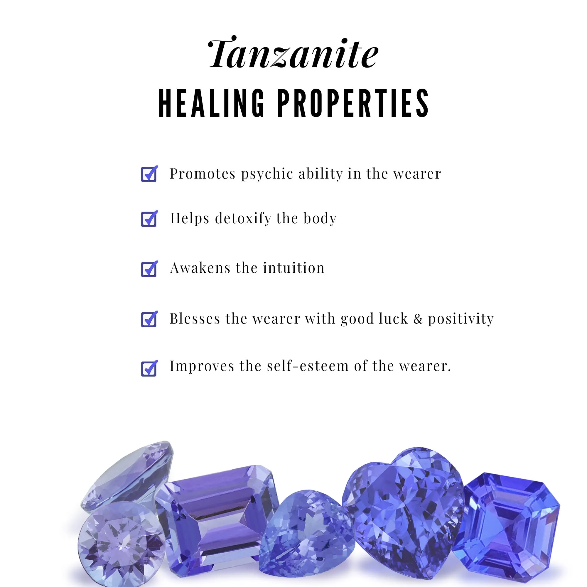 1/2 CT Round Shape Tanzanite Infinity Stud Earring for Women