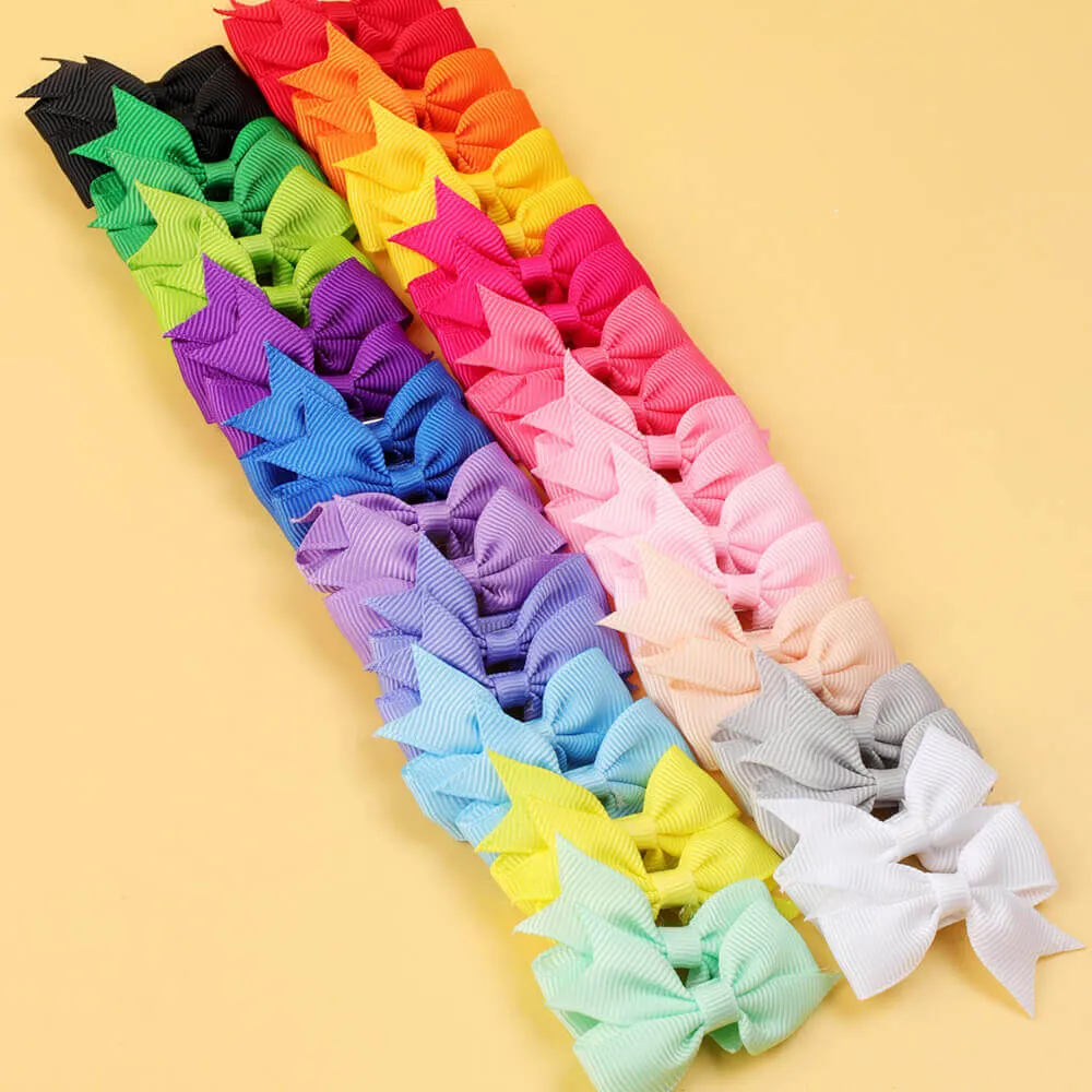 40PCS 2'' Little Girl Mini Hair Bows