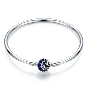 925 Silver Star Night Sky Charm Bracelet