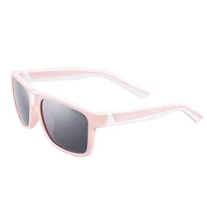 ACBLUCE Kids Polarized Sunglasses Sport TPEE Unbreakable Frame with Adjustable Strap for Boys Girls Age 6-12 Bright Pink/White Frame丨grey Lense