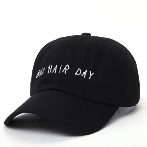 Bad Hair Day Black Baseball Cap
