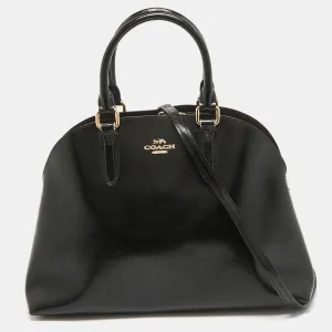Black Patent Leather Quinn Dome Bag
