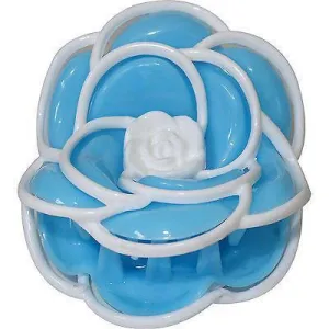 Blue Flower Hair Claw Clip Comb Clamp Clasp Grip Girls Womens Kids Accessories