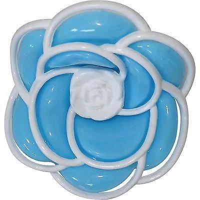 Blue Flower Hair Claw Clip Comb Clamp Clasp Grip Girls Womens Kids Accessories