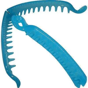 Blue Hair Claw Banana Clip Comb Clamp Grip Grasp Clasp Girls Styling Accessories