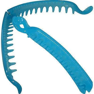 Blue Hair Claw Banana Clip Comb Clamp Grip Grasp Clasp Girls Styling Accessories