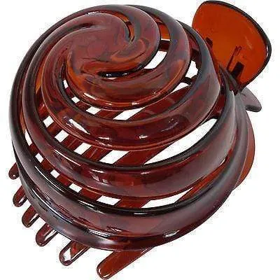 Brown Hair Bun Claw Clip Comb Clamp Grip Clasp Girls Kids Womens Accessories