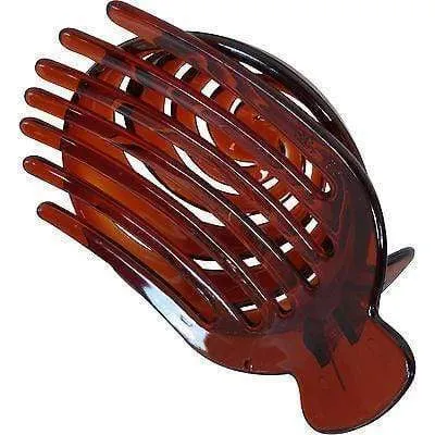 Brown Hair Bun Claw Clip Comb Clamp Grip Clasp Girls Kids Womens Accessories
