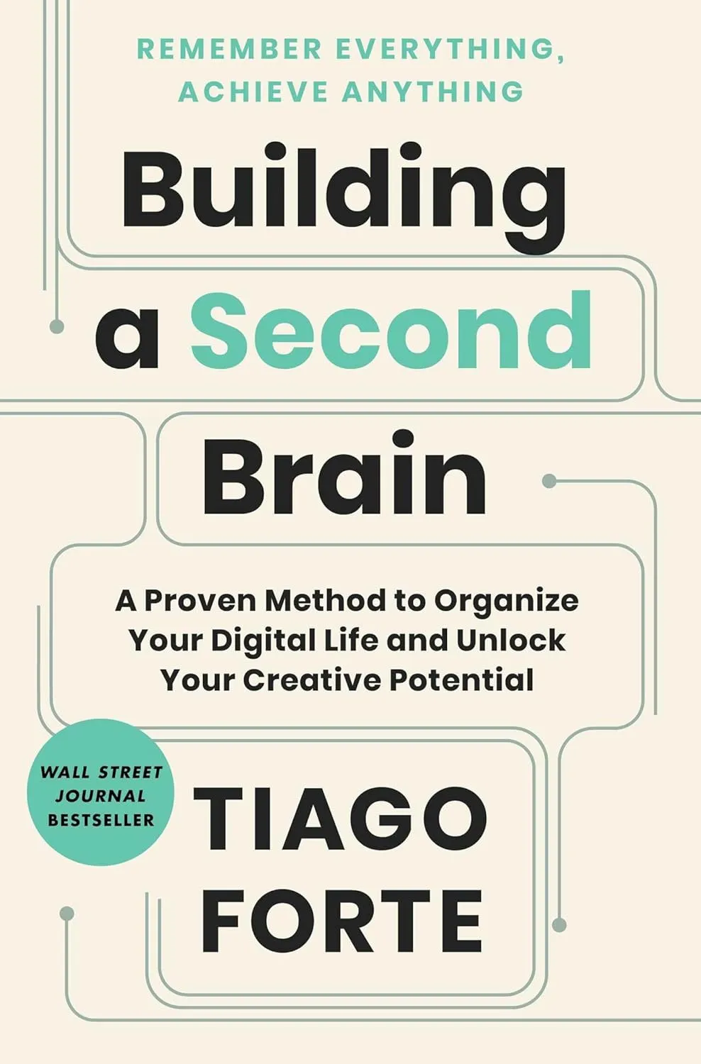Building a Second Brain: A Proven Method to Organize Your Digital Life and Unlock Your Creative Potential Hardcover  June 14, 2022