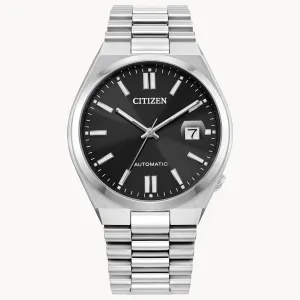 Citizen Tsuyosa Automatic Stainless Black Dial Watch NJ0150-56E