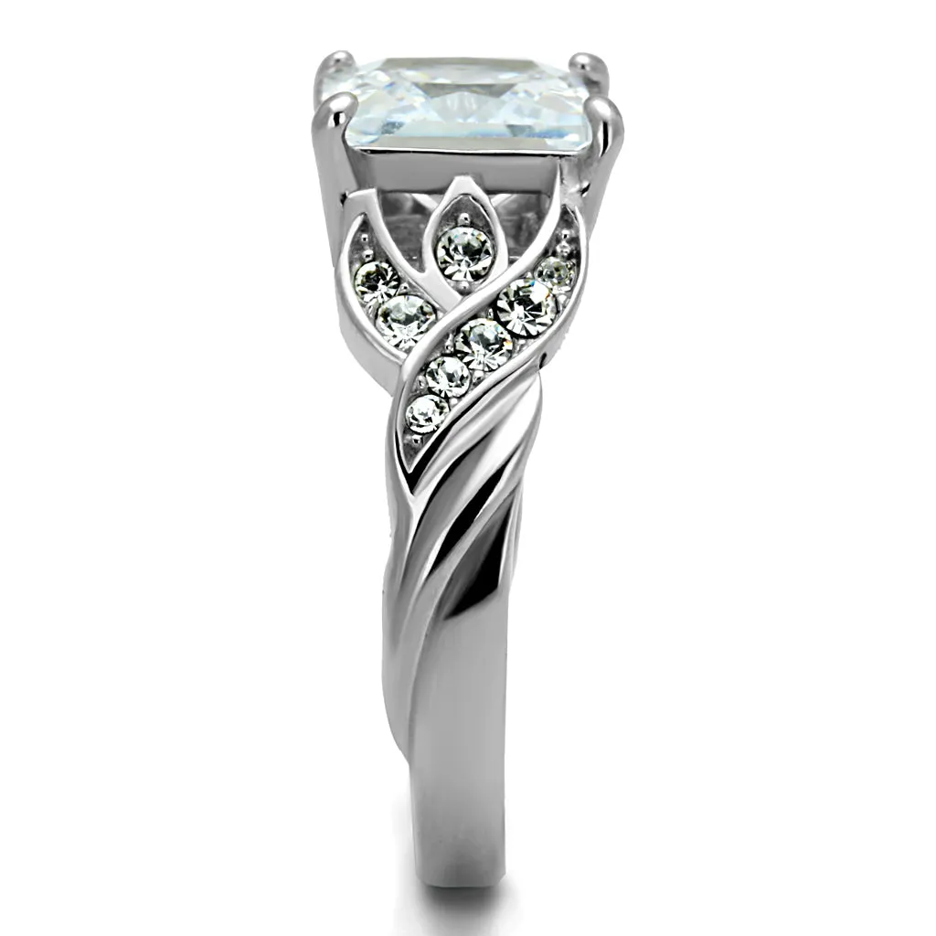 CJE2657 Princess Cut AAA Grade CZ Engagement Ring