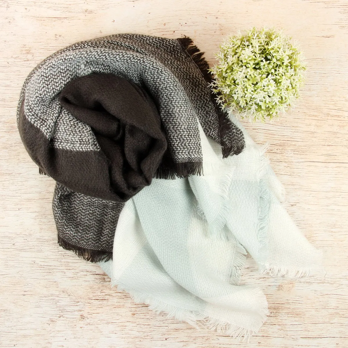 Colorblock Blanket Scarf -  Style 8