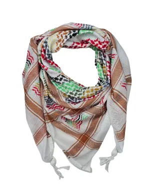 Colorful Shemagh Keffiyeh Scarf - Made in Palestine