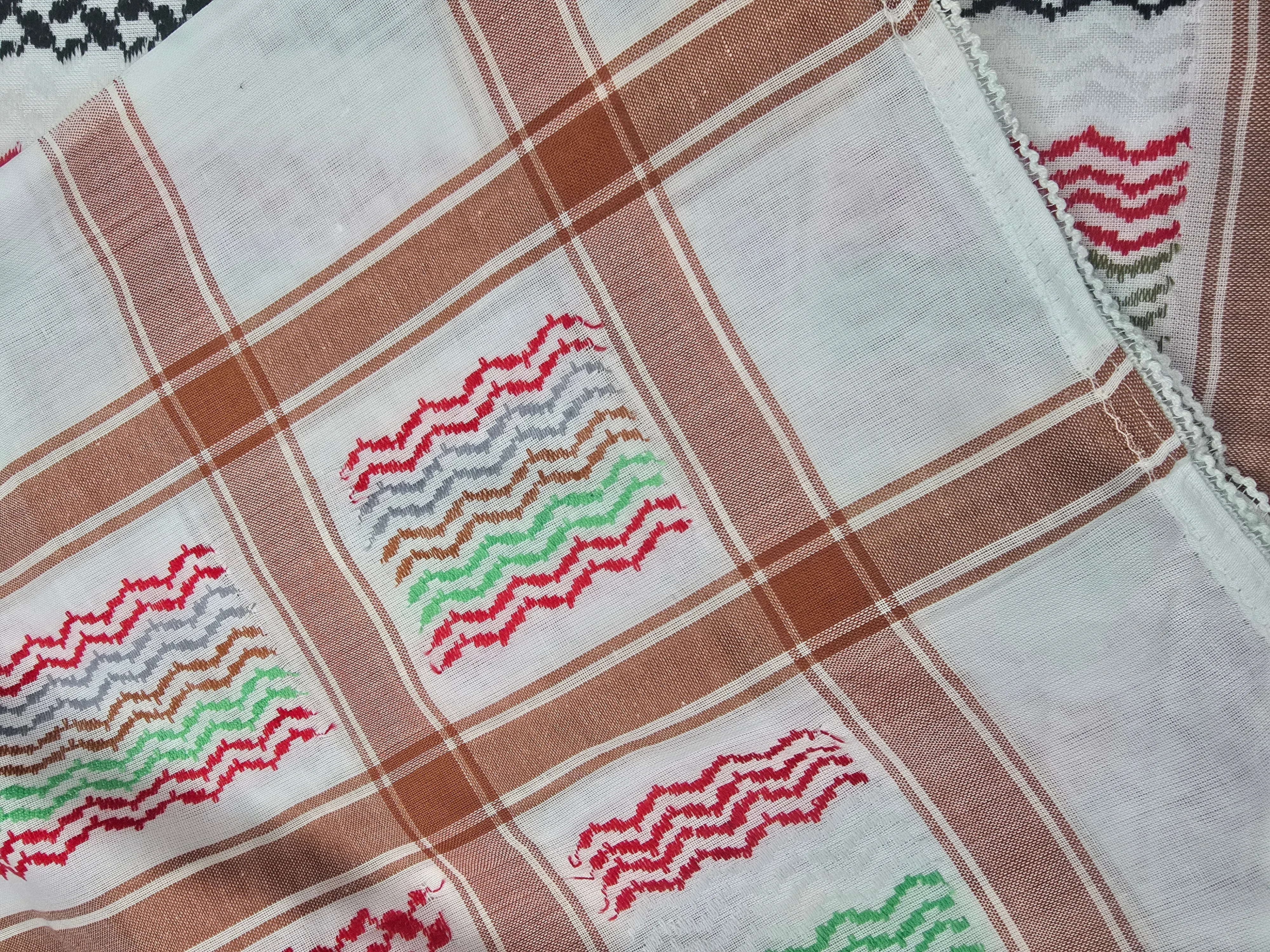 Colorful Shemagh Keffiyeh Scarf - Made in Palestine