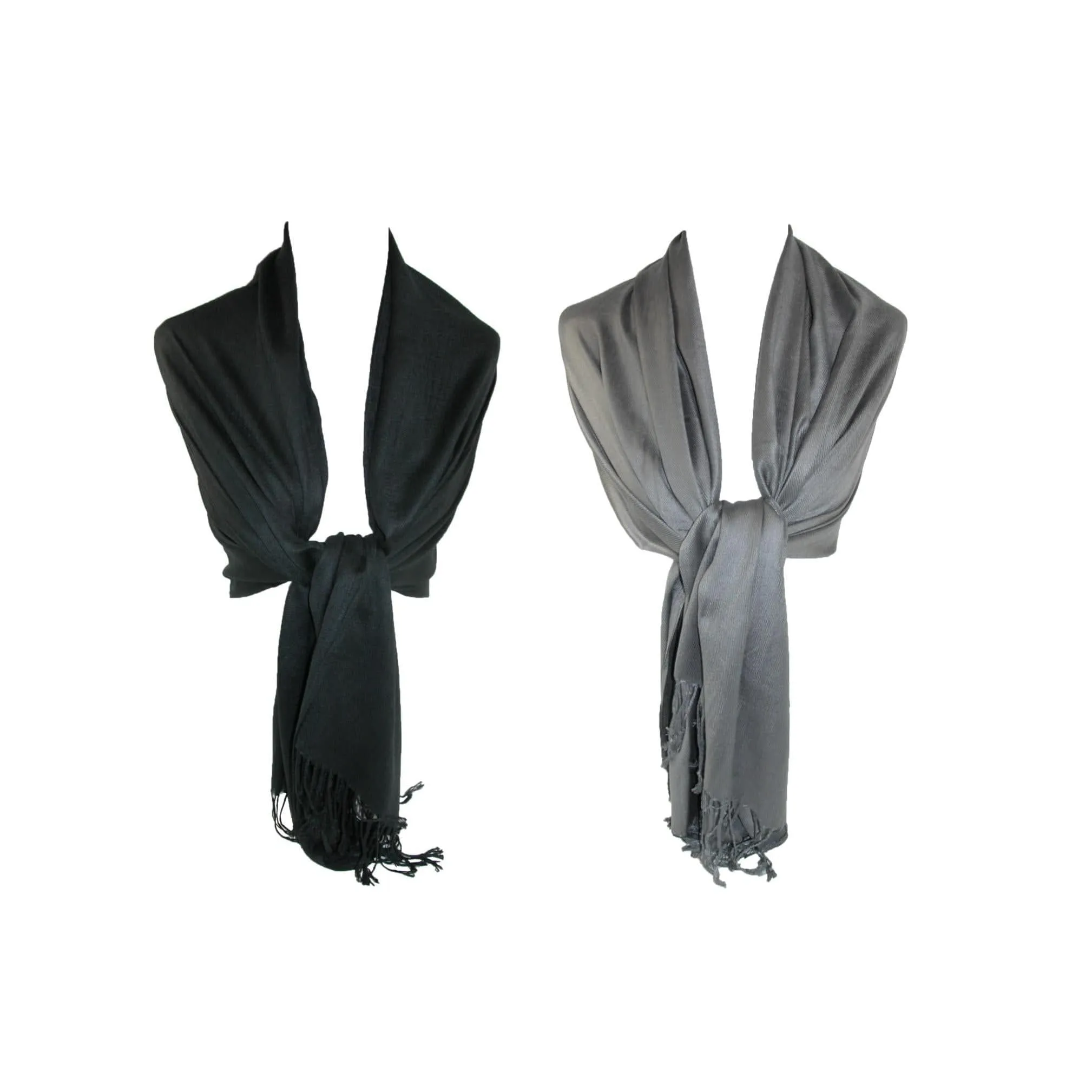 CTM® Women's Classic Pashmina Style Shawl Wraps