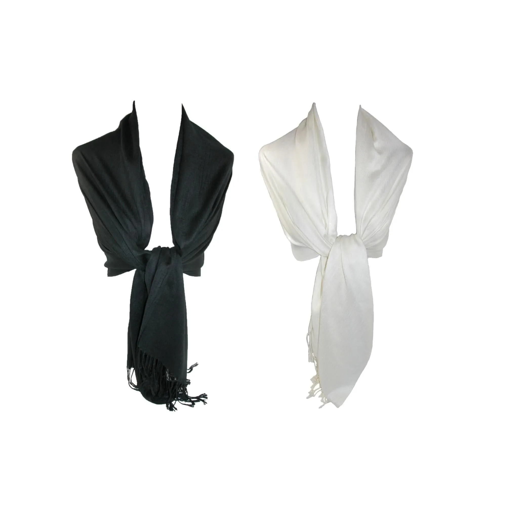 CTM® Women's Classic Pashmina Style Shawl Wraps