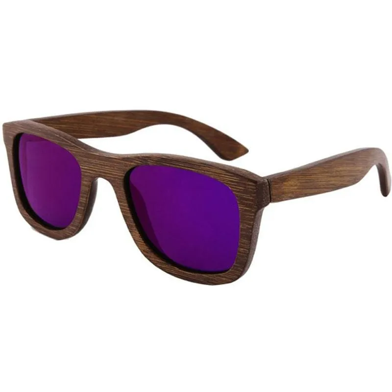 Dark Brown Full Frame Wood Sunglasses Polarized For Men Women(8 colors)