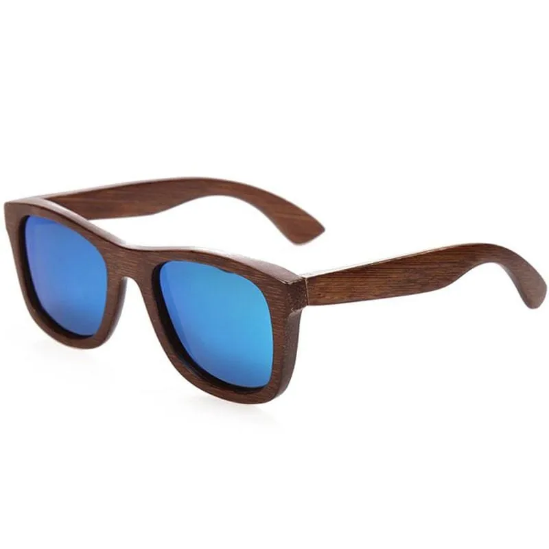 Dark Brown Full Frame Wood Sunglasses Polarized For Men Women(8 colors)
