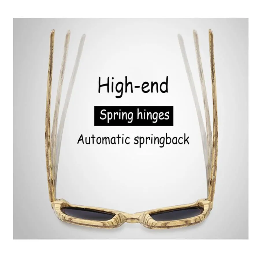 Dark Brown Full Frame Wood Sunglasses Polarized For Men Women(8 colors)