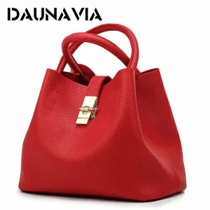 DAUNAVIA Tote Simple Trapeze Handbag