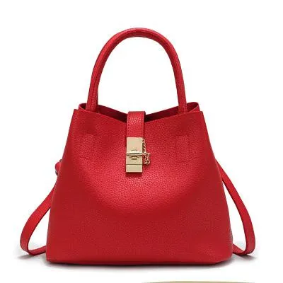 DAUNAVIA Tote Simple Trapeze Handbag