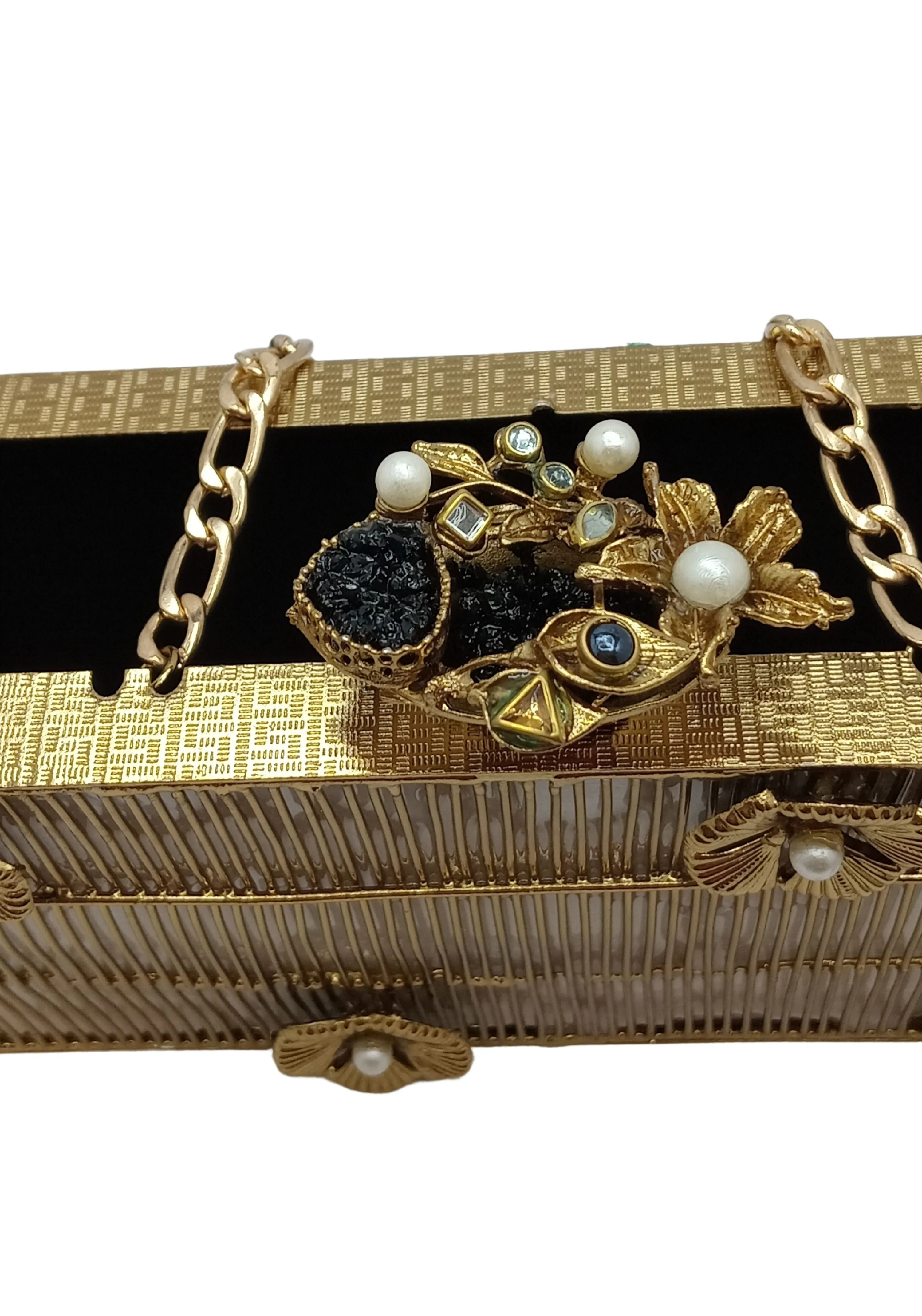 Emarald Motif Clutch
