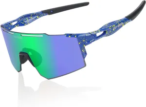 EXP VISION Polarized Cycling Glasses, UV 400 Sports Sunglasses Biking Goggles Running Hiking Golf Fishing Driving