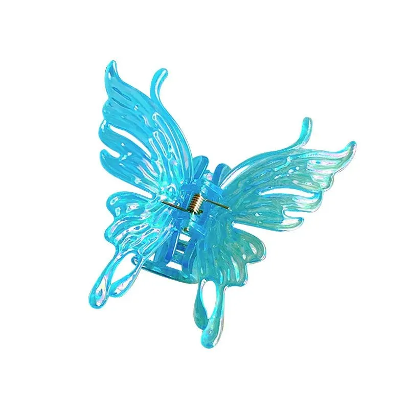 Fairycore Colorful Butterfly Hair Claws - Large Geometric Hair Clips