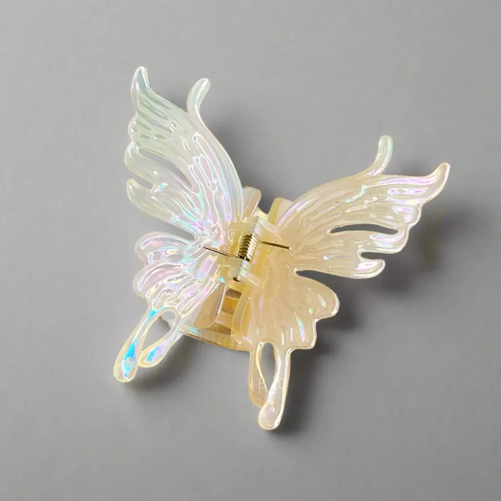 Fairycore Colorful Butterfly Hair Claws - Large Geometric Hair Clips