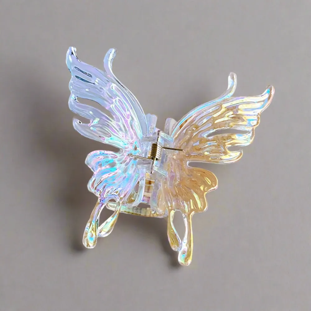 Fairycore Colorful Butterfly Hair Claws - Large Geometric Hair Clips