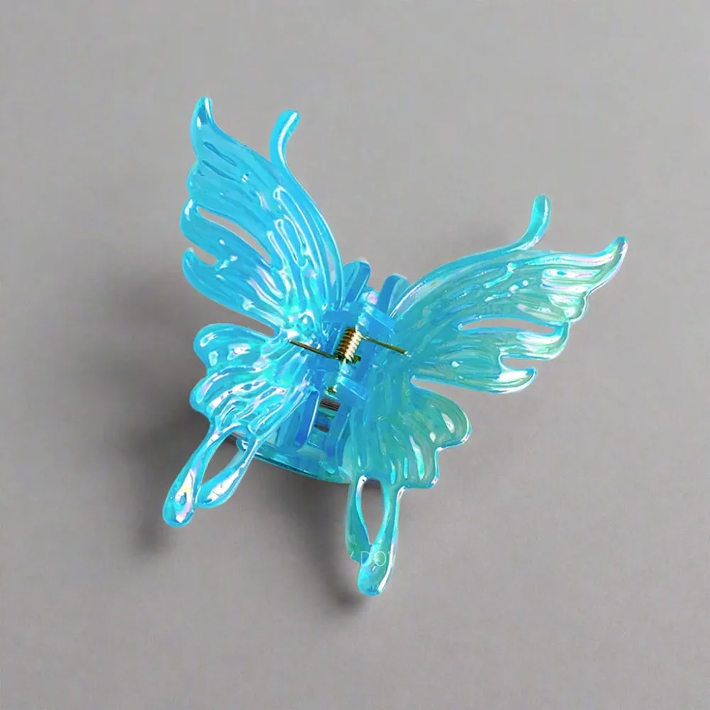Fairycore Colorful Butterfly Hair Claws - Large Geometric Hair Clips