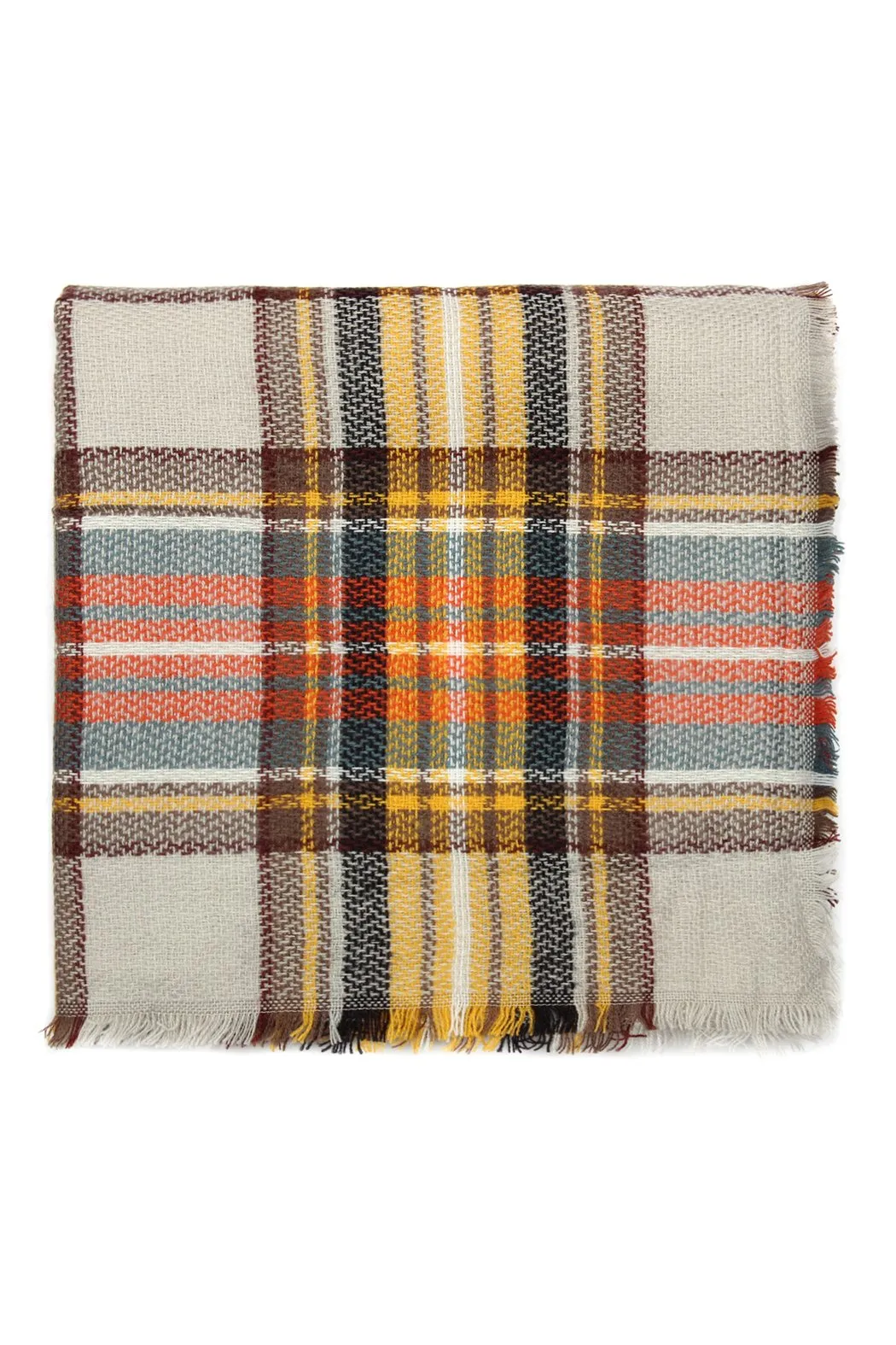 Fringe Blanket Scarf - Style 6