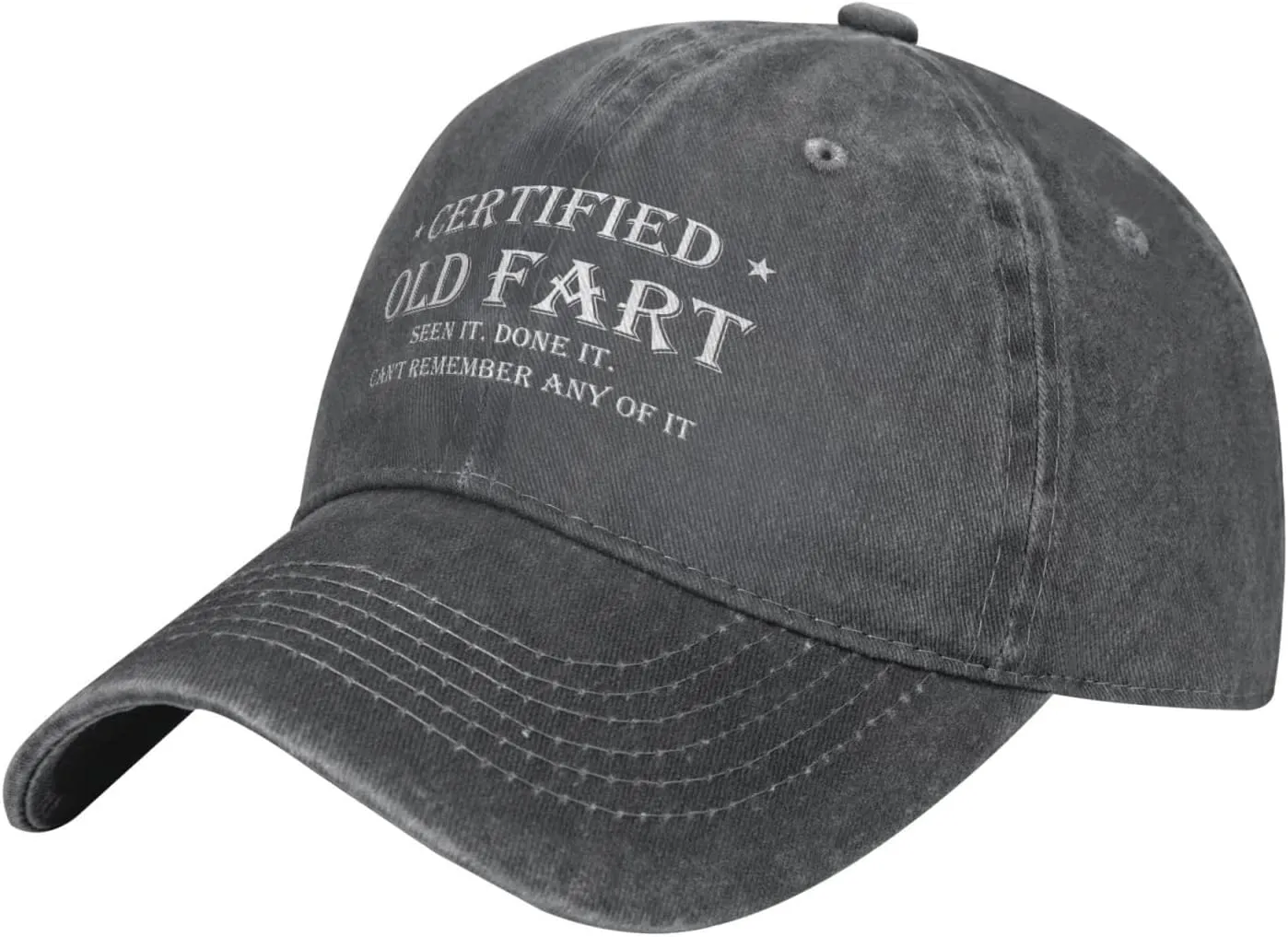 Funny Hat Certified Old Fart Hat for Men Baseball Hats Graphic Cap