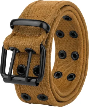 Gelante Canvas Double Grommet Hole Belt 12 Colors