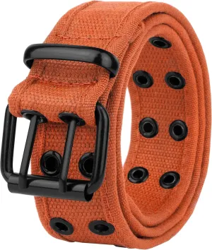 Gelante Canvas Double Grommet Hole Belt 12 Colors