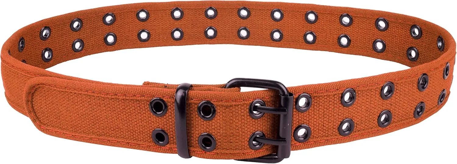 Gelante Canvas Double Grommet Hole Belt 12 Colors