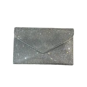 Gunmetal Envelope Clutch