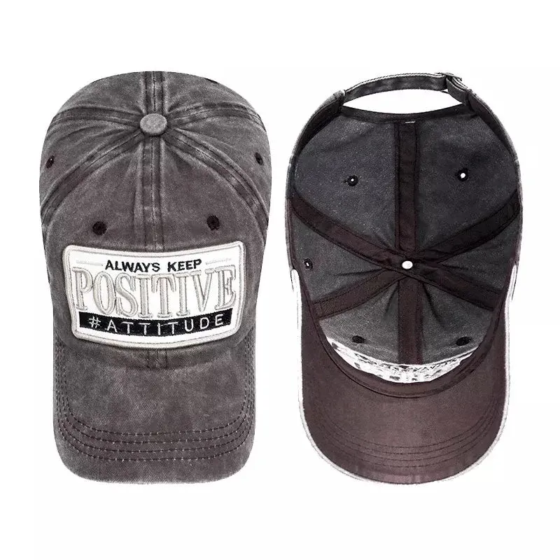 Keep Positive Attitude Baseball Cap