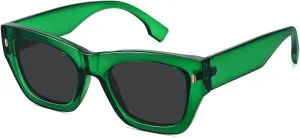 Large Cateye Polarized Sunglasses for Women Men Retro Trendy Square Sunnies FZN819