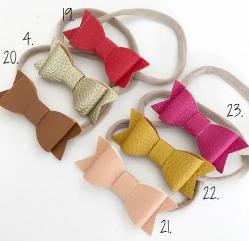 Lola - Faux Leather Hair Clips