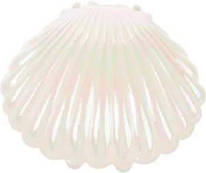 MAGICLULU Box Shell Jewelry Box Seashell Jewelry Storage Case Mermaid Trinket Dish Shell Jewelry Holder Small Candy Dish Shell Jewelry Container White Shell Shape Plastic Ornaments, 9.00X8.50X3.00CM