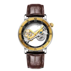 Men's Luminous Waterproof Mechanical Transparent Watch
