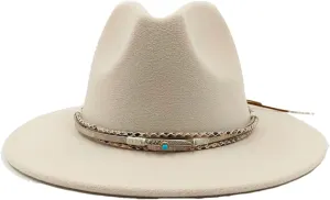 Men's Wide Brim Fedora Cap Casual Jazz Hats for Men Women Floppy Panama Hat Accessories