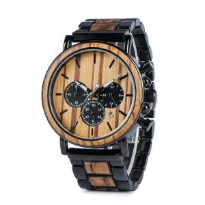 Men's Wooden Luminous Watch