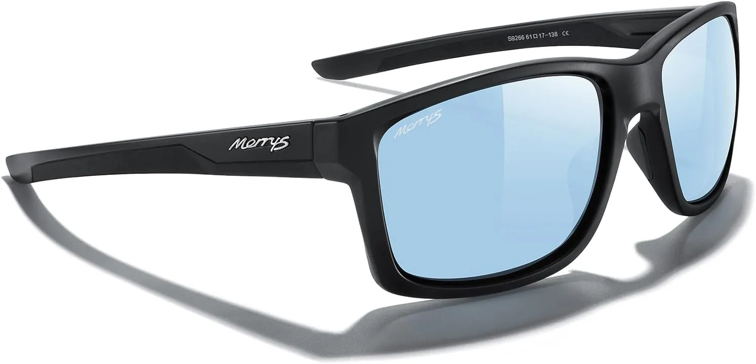 MERRY'S Sports Polarized Sunglasses For Men Women Cycling Running Driving Golf Fishing UV400 Protection S9266