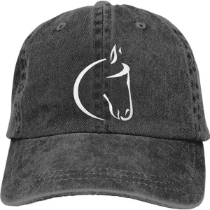 Negi Denim Hat for Men Women Washed Distressed Adjustable Dad Hats Baseball Cap Vintage Unconstructed Plain Cap Unisex Fit