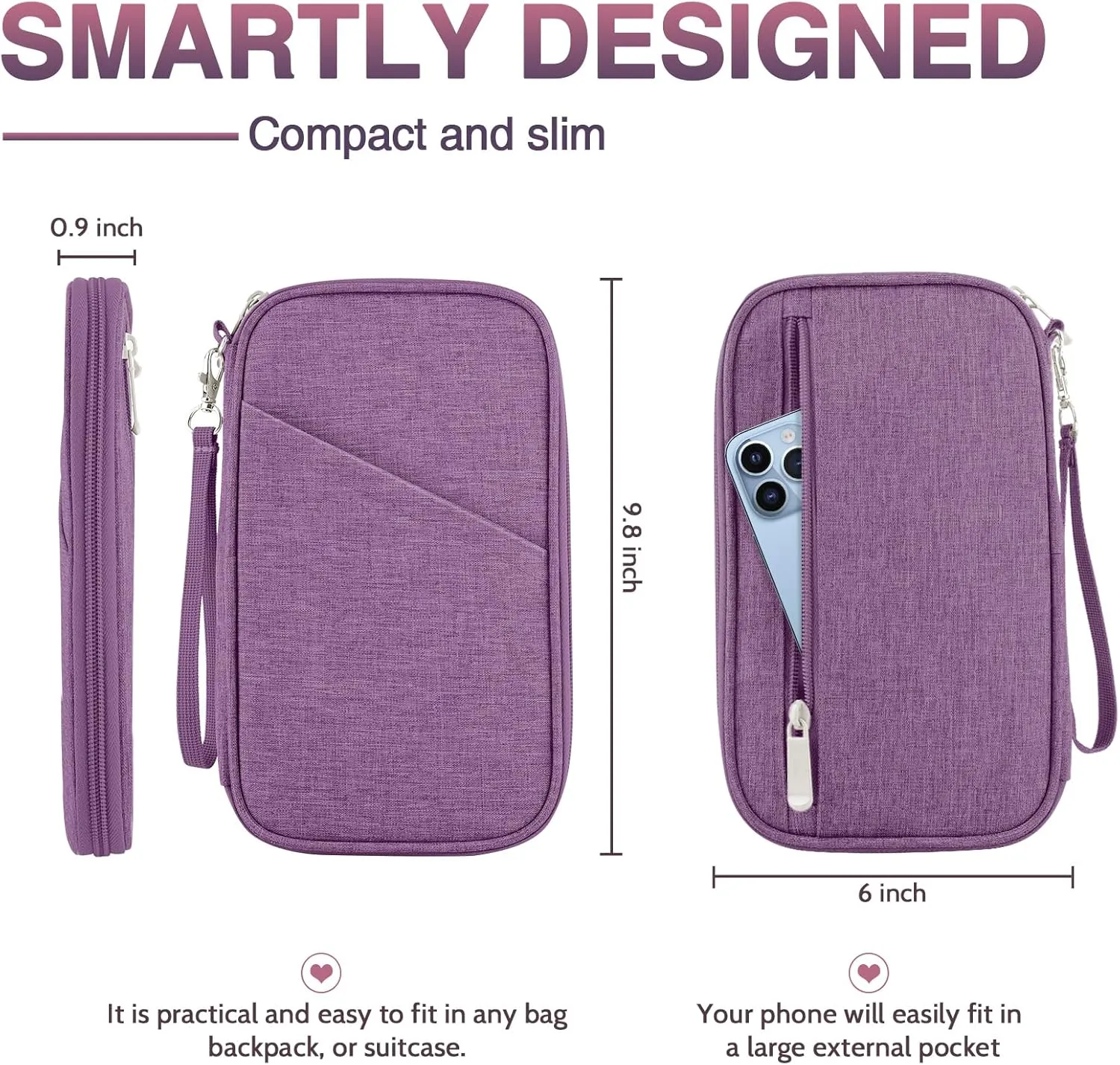 Passport Holder Family, Women Rfid Blocking Passport Wallet, Travel Essentials Premium Wallets, Waterproof Passport Holders Bag for Men Traveling, Travel Document Organizer Credit Cards Case