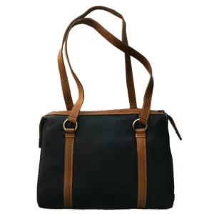 Prelude Navy Twin Handle Top Zip Handbag