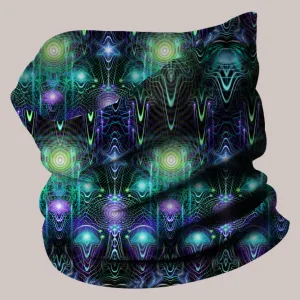 Psychedelic Neck-Gaiter (UV/RGB, Eco-Friendly, Unisex) | CERNUNNOS