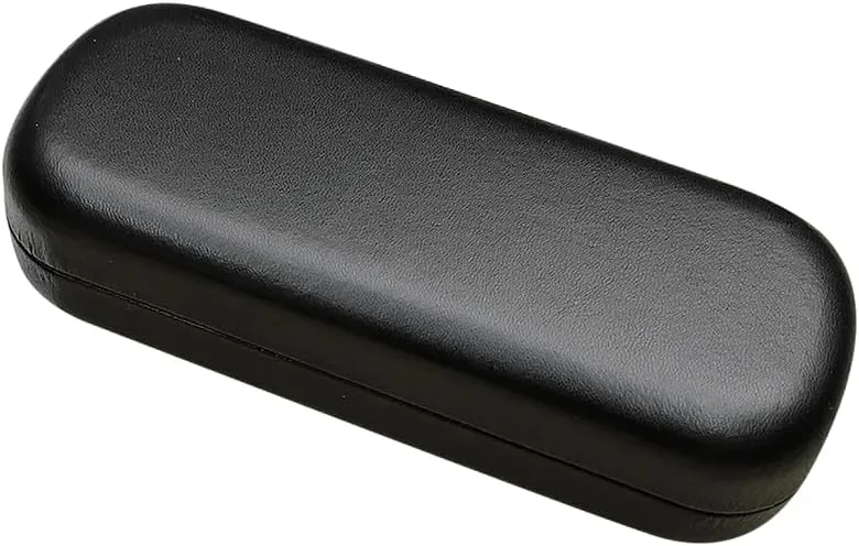 PU Leather Eyeglasses Case Hard Shell Sunglasses Case Lightweight Portable Eye Glasses Case Travel Eyeglasses Protective Cases Sun Glasses Protector Cases Glasses Storage Container Black